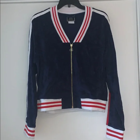 Champion Terry Cloth Warm Up Zip Up Jacket - Picture 2 of 9